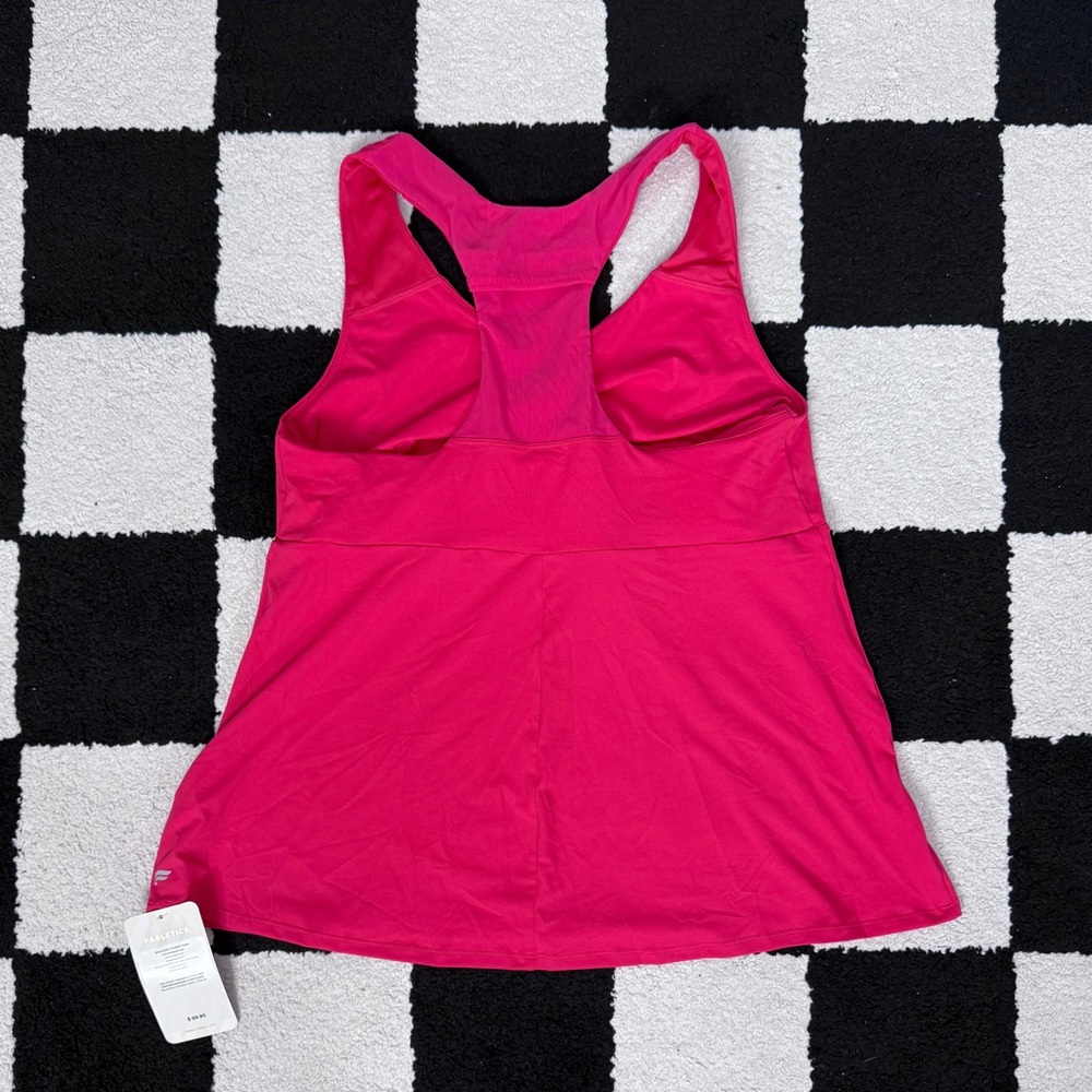 Hot Pink Fabletics Racerback Tank Top - Picture 2 of 4